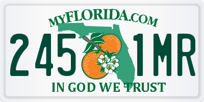 FL license plate 2451MR