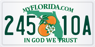 FL license plate 2451OA
