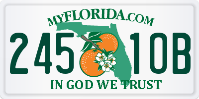 FL license plate 2451OB