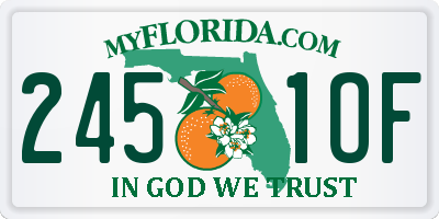 FL license plate 2451OF