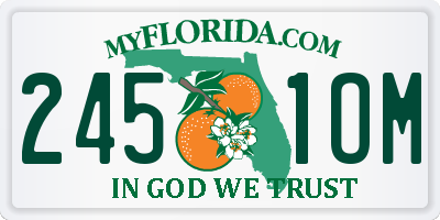 FL license plate 2451OM