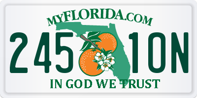 FL license plate 2451ON