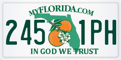 FL license plate 2451PH