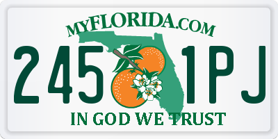 FL license plate 2451PJ