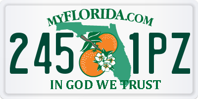 FL license plate 2451PZ