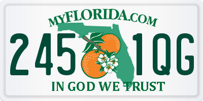 FL license plate 2451QG