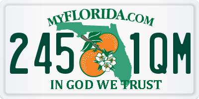 FL license plate 2451QM