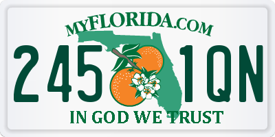 FL license plate 2451QN