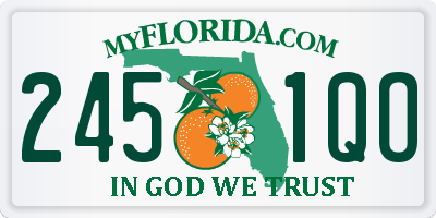 FL license plate 2451QO