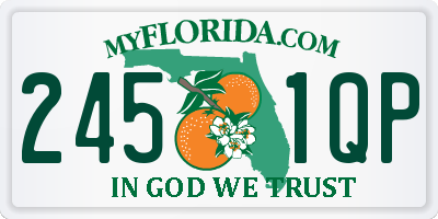 FL license plate 2451QP