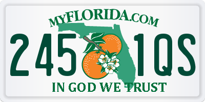 FL license plate 2451QS