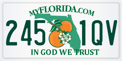 FL license plate 2451QV