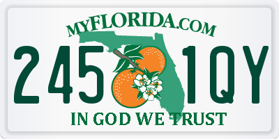 FL license plate 2451QY