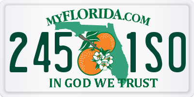 FL license plate 2451SO