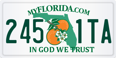 FL license plate 2451TA