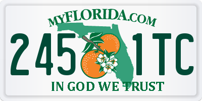 FL license plate 2451TC
