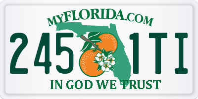 FL license plate 2451TI