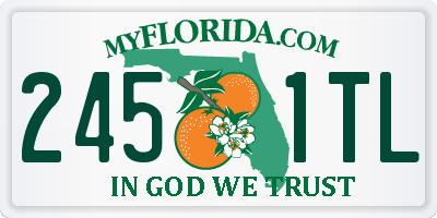 FL license plate 2451TL