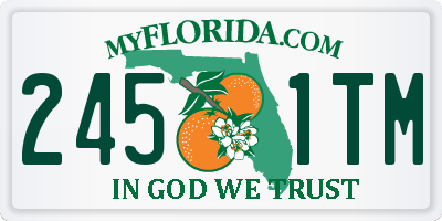 FL license plate 2451TM