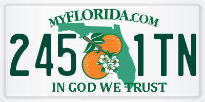 FL license plate 2451TN