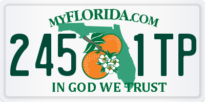 FL license plate 2451TP