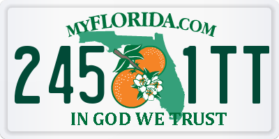 FL license plate 2451TT