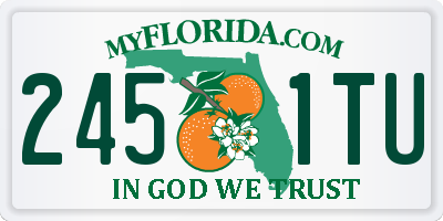 FL license plate 2451TU