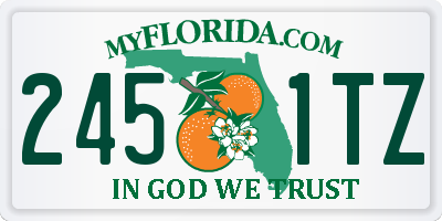 FL license plate 2451TZ