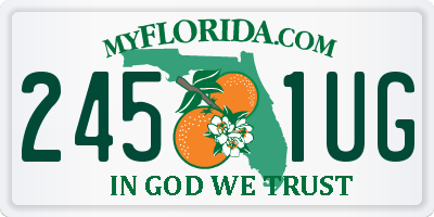 FL license plate 2451UG