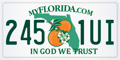 FL license plate 2451UI