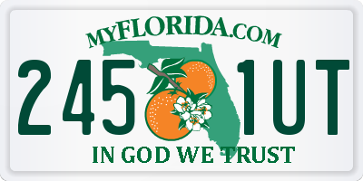 FL license plate 2451UT