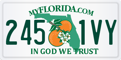 FL license plate 2451VY