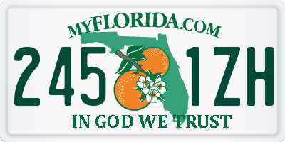 FL license plate 2451ZH