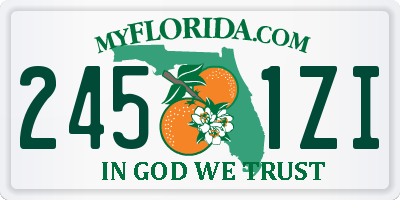 FL license plate 2451ZI