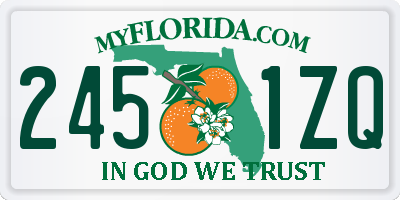 FL license plate 2451ZQ