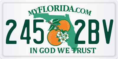 FL license plate 2452BV