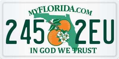 FL license plate 2452EU