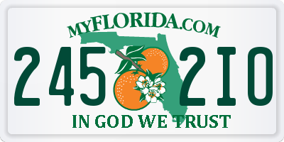 FL license plate 2452IO