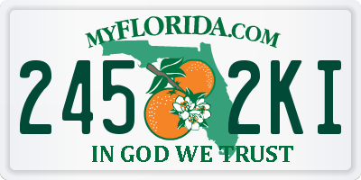FL license plate 2452KI