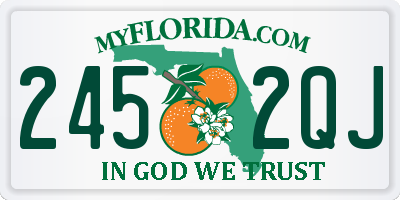 FL license plate 2452QJ