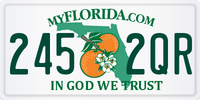 FL license plate 2452QR