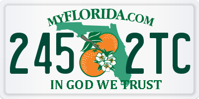 FL license plate 2452TC