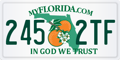 FL license plate 2452TF
