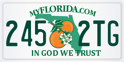FL license plate 2452TG