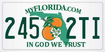 FL license plate 2452TI