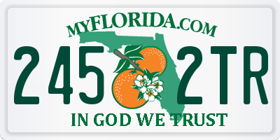 FL license plate 2452TR