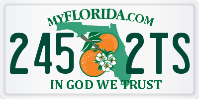 FL license plate 2452TS