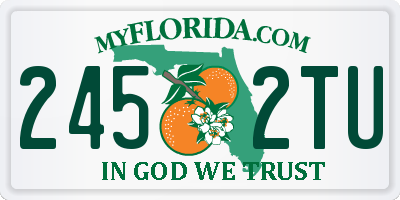 FL license plate 2452TU
