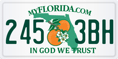 FL license plate 2453BH