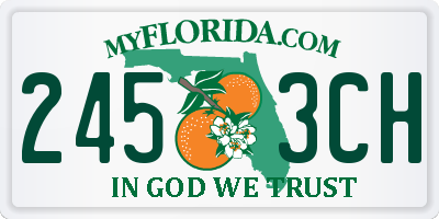 FL license plate 2453CH